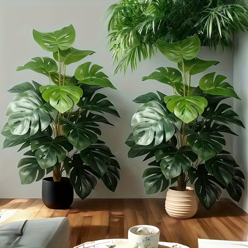 Monstera Adansonii - Artificial Monstera Palm Tree Realistic Plastic