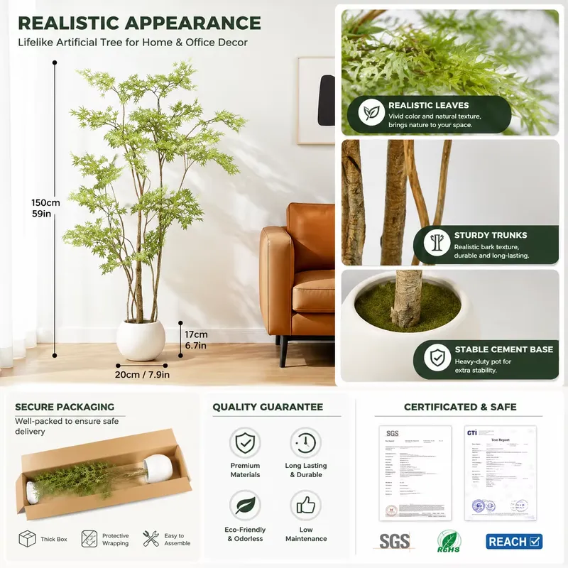 Lifelike Potted Artificial Jap - Dracaena Marginata recension och pris