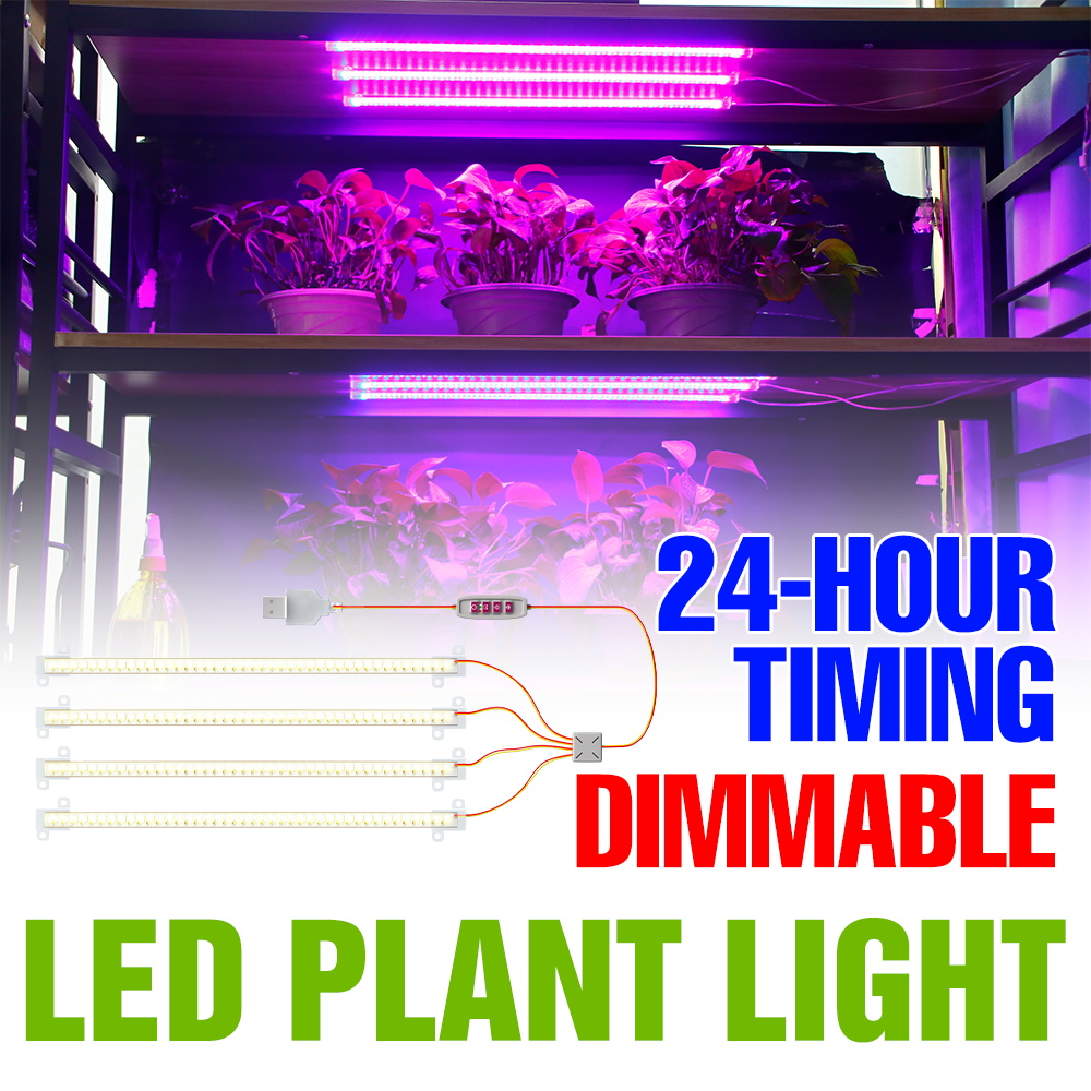 LED Indoor Plant Light Bar USB - Echeveria Succulent recension och pris