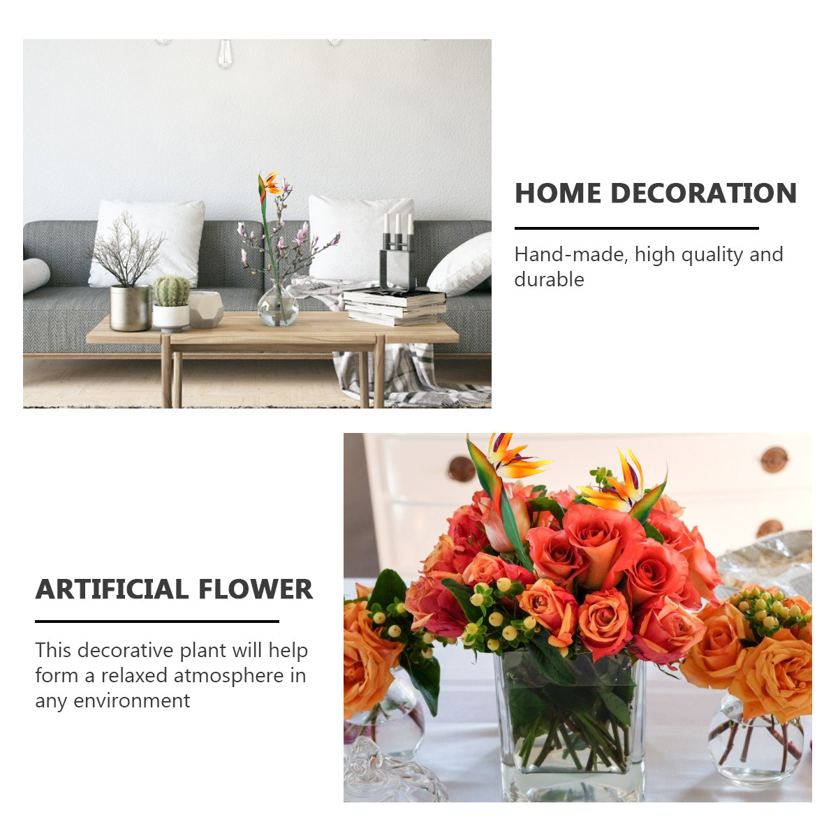 Faux Strelitzia Flower Artific - Bird Paradise Strelitzia recension och pris