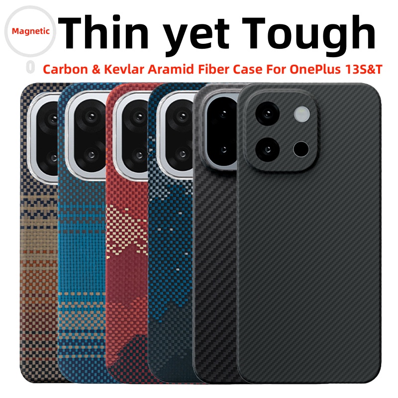 For OnePlus 13 S Case Kevlar 6 - Aglaonema Red recension och pris