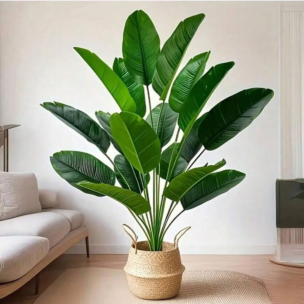 1pc 18 Leaves Artificial Plant - Monstera Adansonii recension och pris