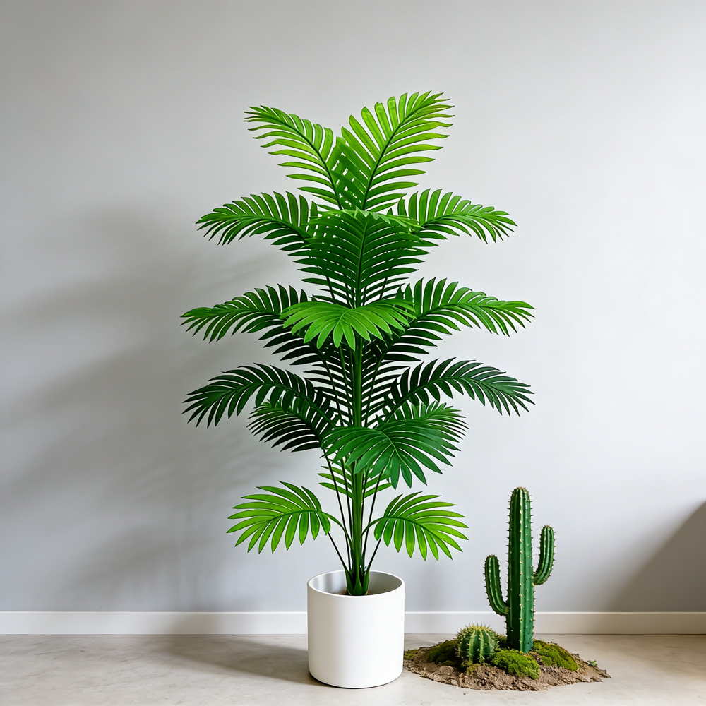 60-80cm Tall Artificial Palm T - Monstera Adansonii recension och pris