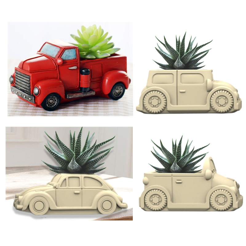 3D Car succulent plant flowerp - Echeveria Succulent recension och pris